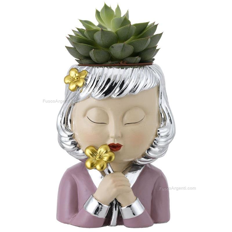 bagutta woman's half-bust vase holder