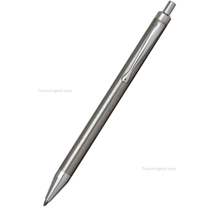 cesare emiliano push-button silver pen