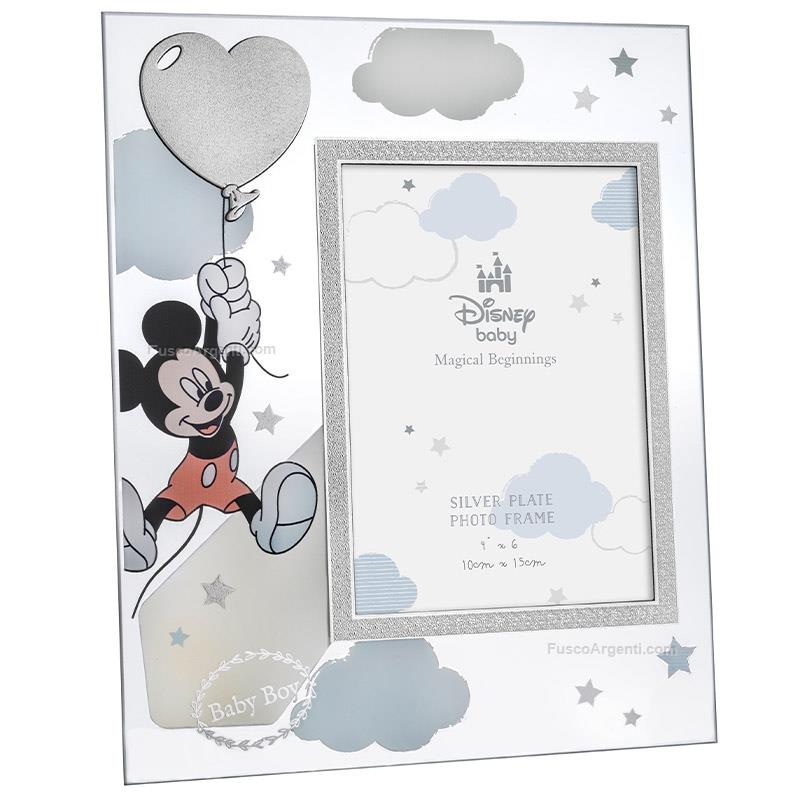 disney magical beginnings glass photoframe mickey