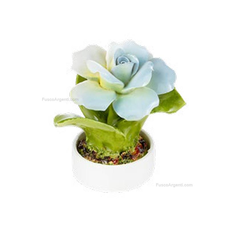elite ceramic light blue rose
