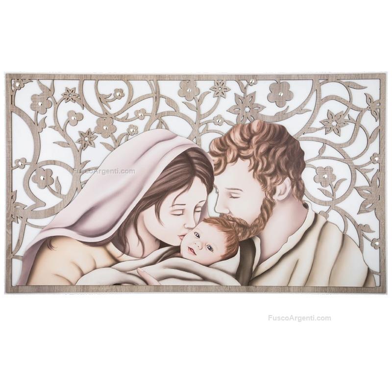 elite holy family with floral decor