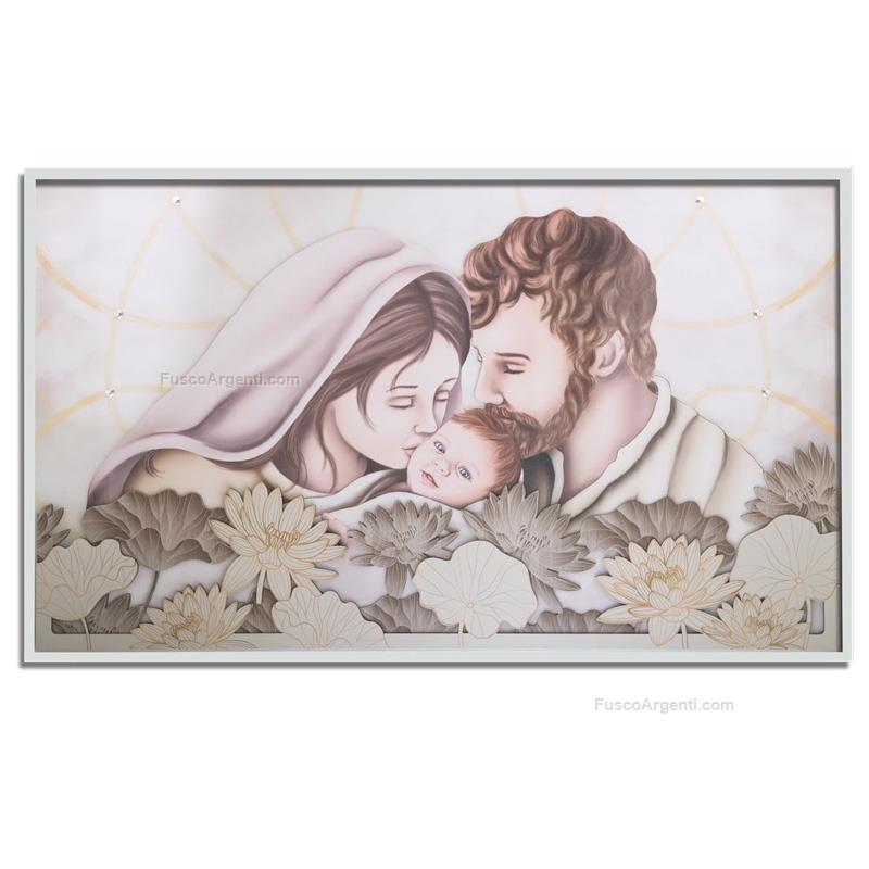 elite holy family with floral decor