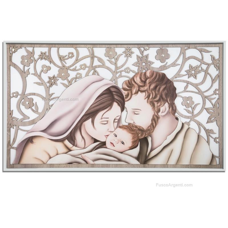 elite holy family with floral decor