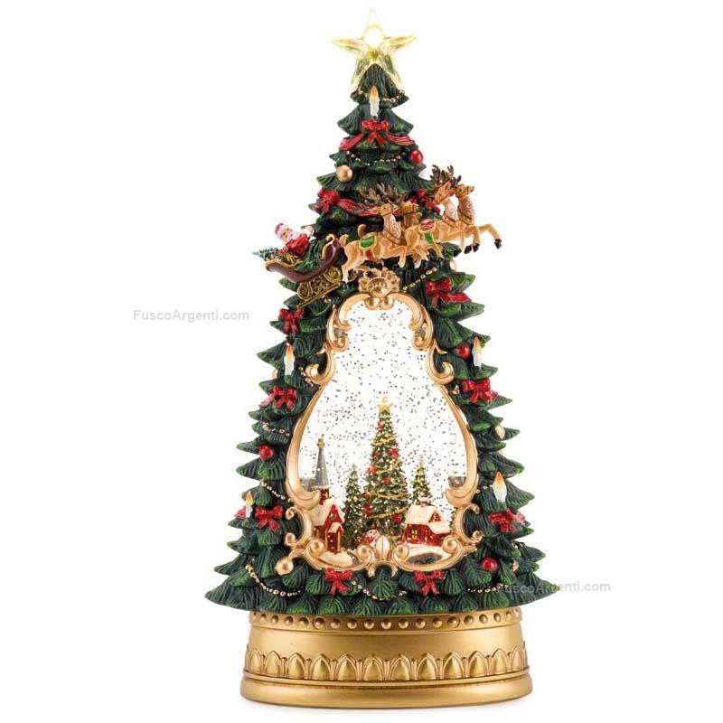 fade christmas xmas tree snow globe