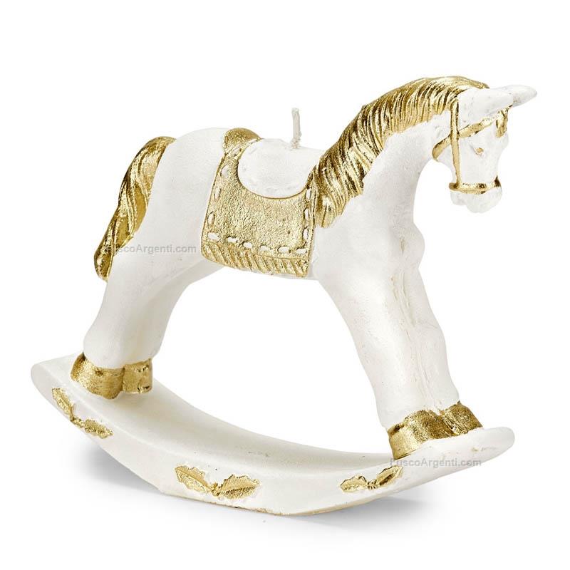 fade christmas horse candle