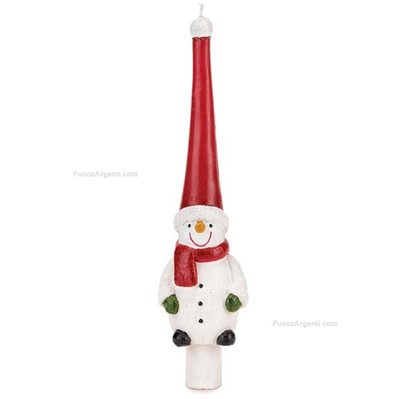 fade christmas candela pupazzo di neve
