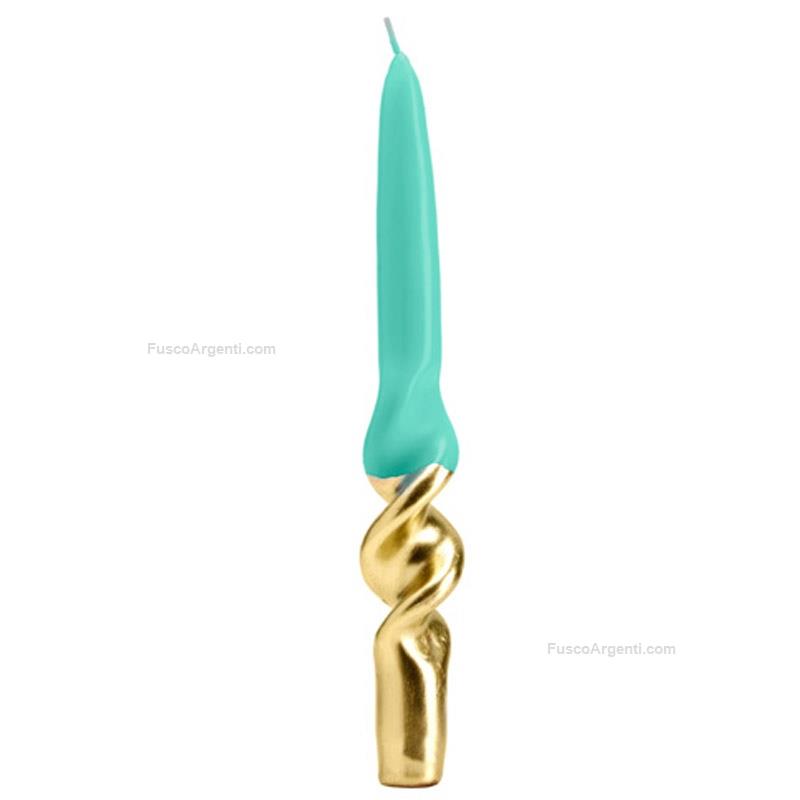 fade candles curl green gold