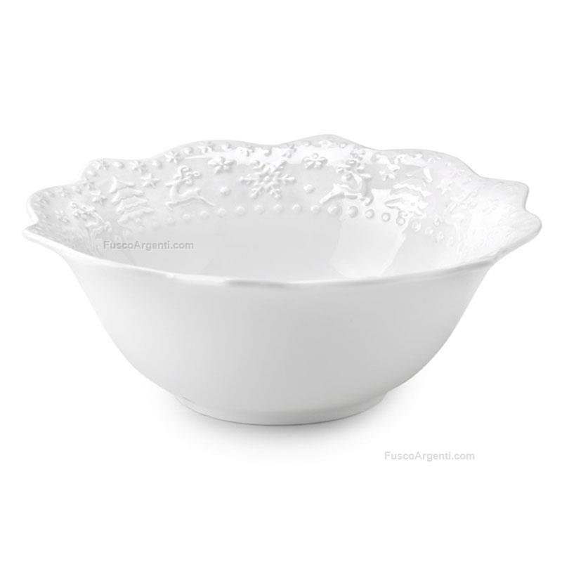 fade christmas small bowl xmas white