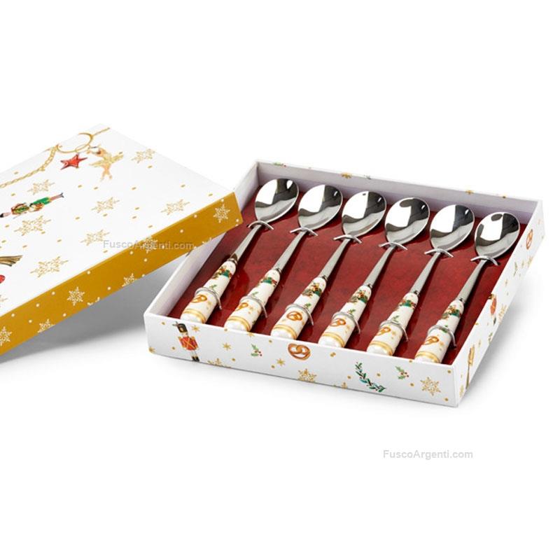 fade christmas tea spoons star