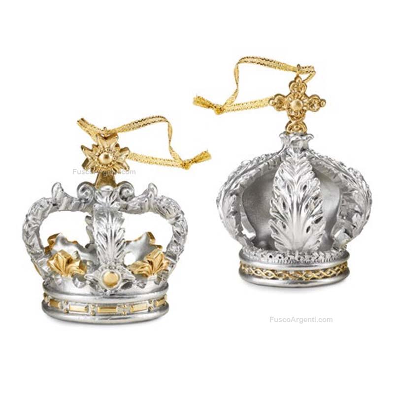 fade christmas decoration crown silver
