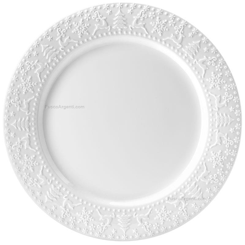fade christmas serving plate xmas white