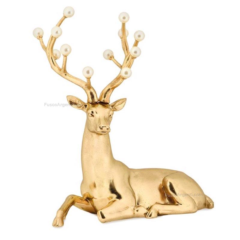 fade christmas renna gold deer