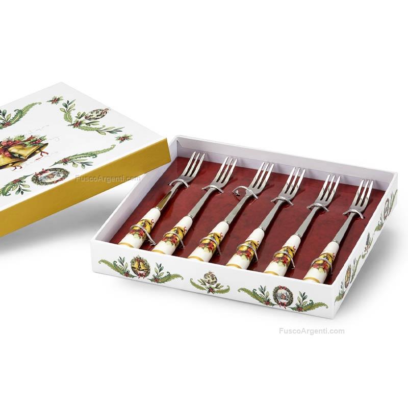 fade christmas forks set bells