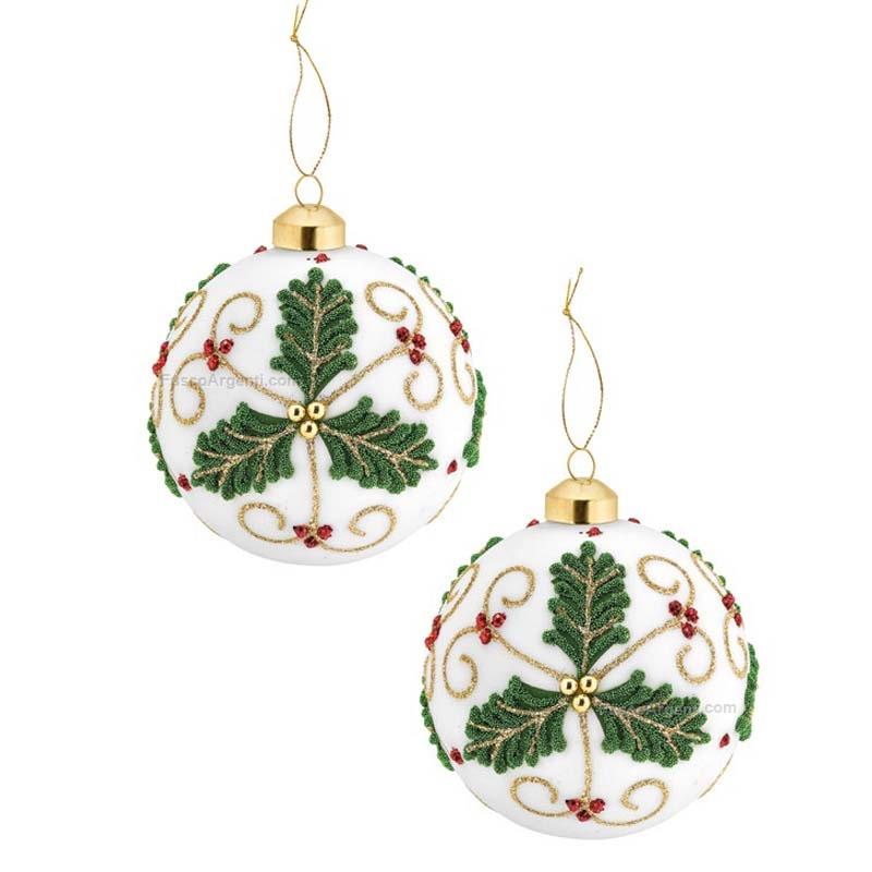 fade christmas sfere bianche joy