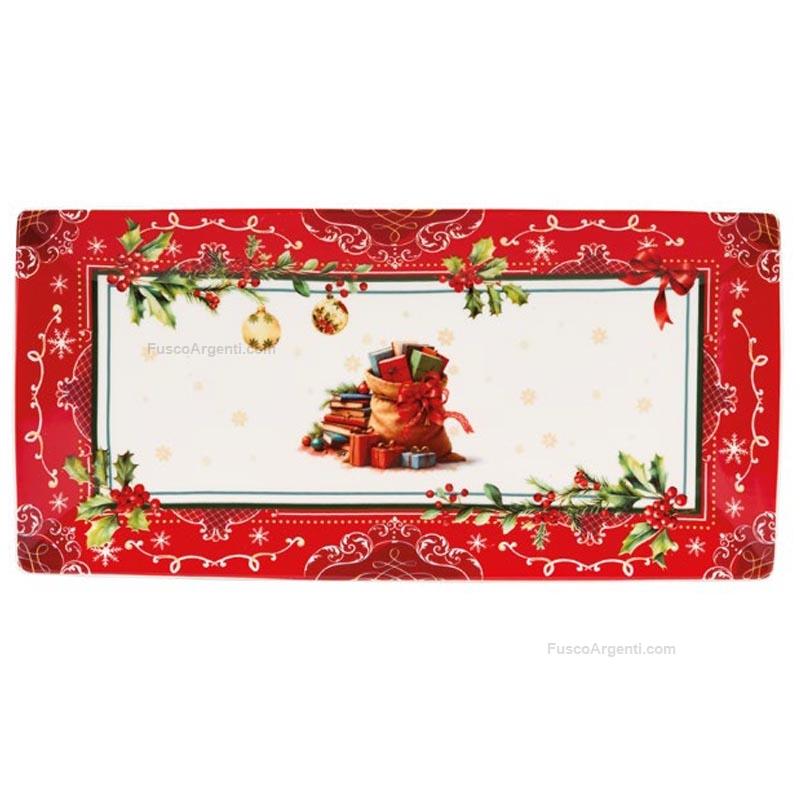 fade christmas vassoio rettangolare cadeaux
