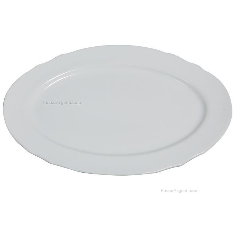 fade oval plate reyna white