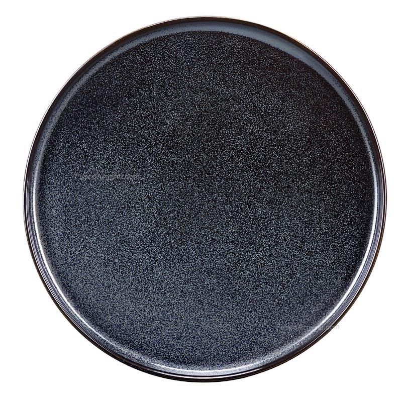 fade dinner plate biscuit black