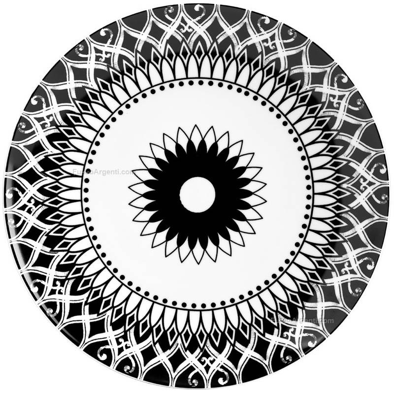 fade serving plate armonia black