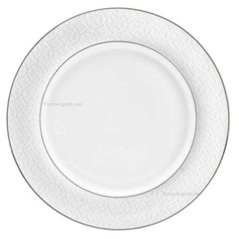 fade round serving plate nina platinum thread