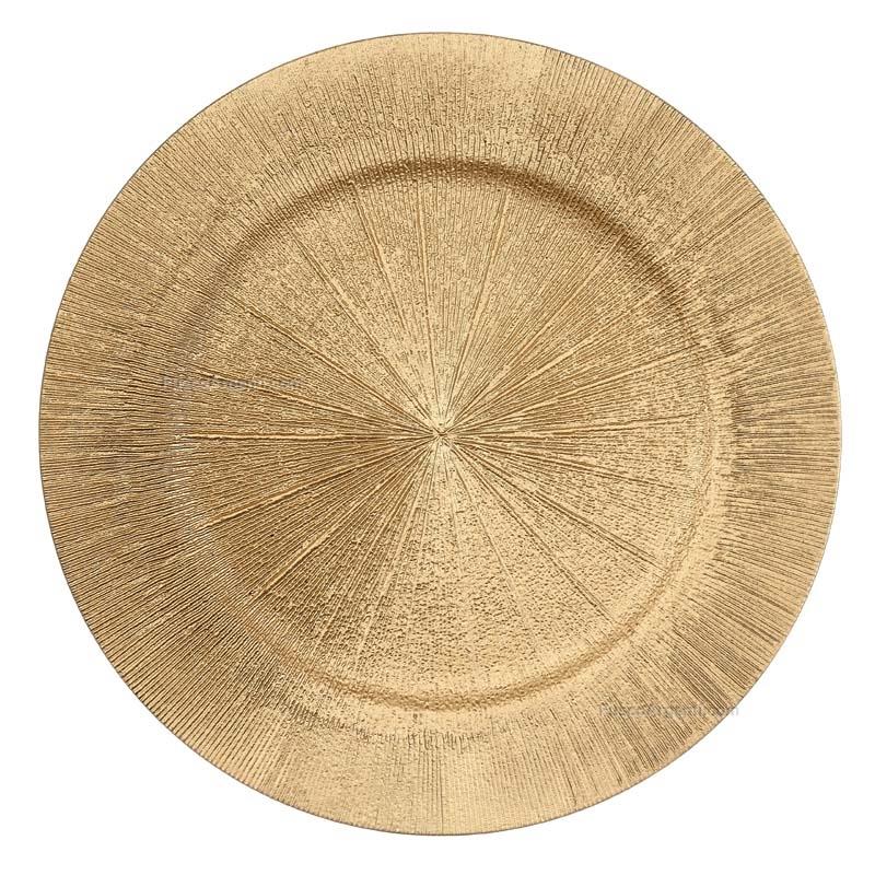 fade charger plate cliff gold