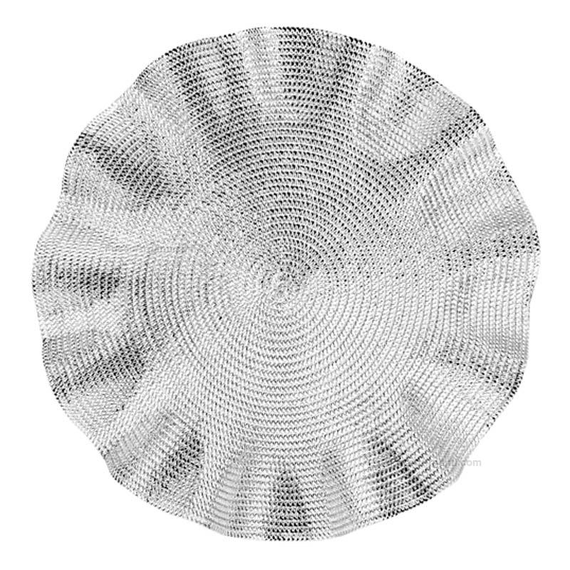 fade tablemat maddie silver