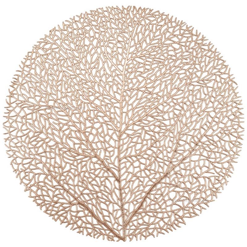 fade tablemats maple rose gold