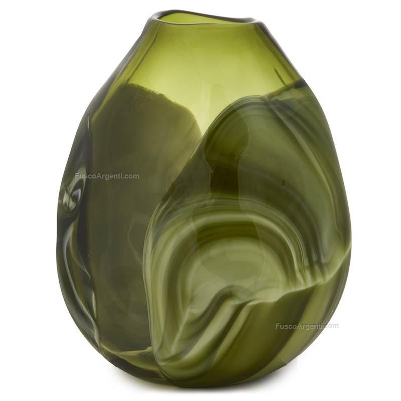 fade vase ambra green