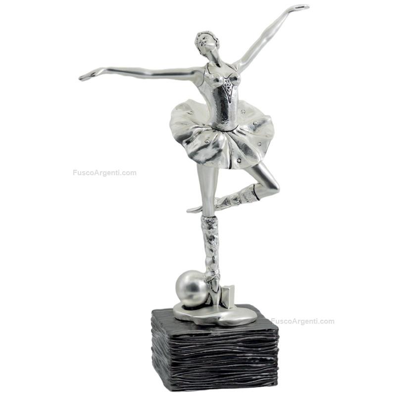 italian gift ballerina on burnished base