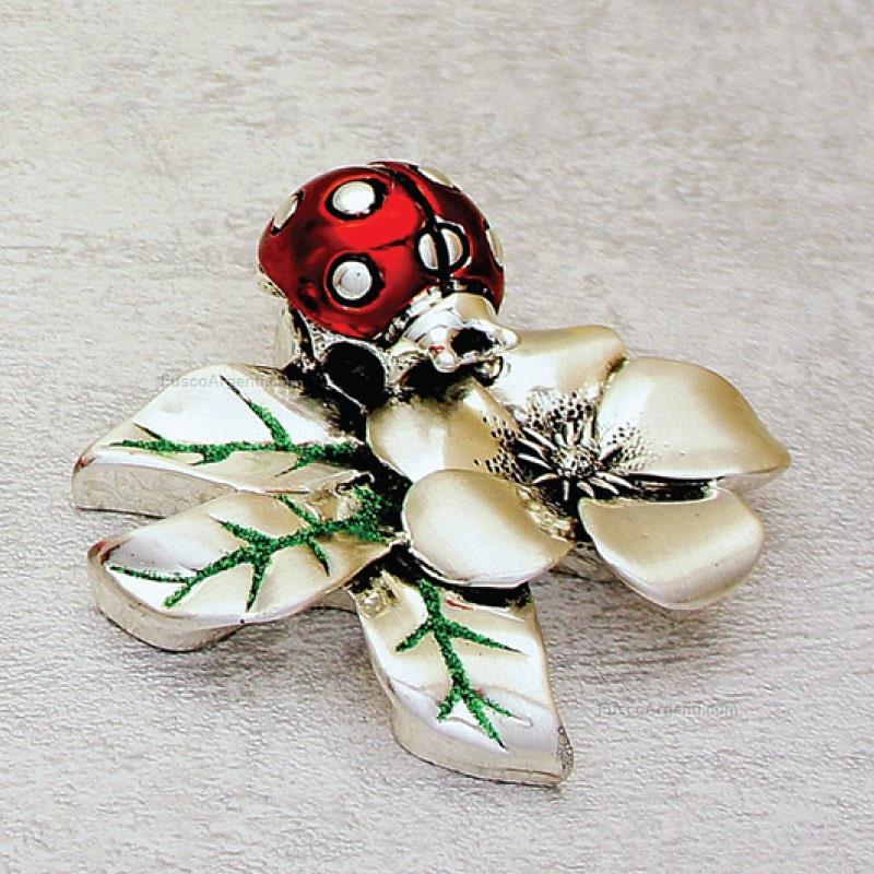 italian gift ladybug on flower