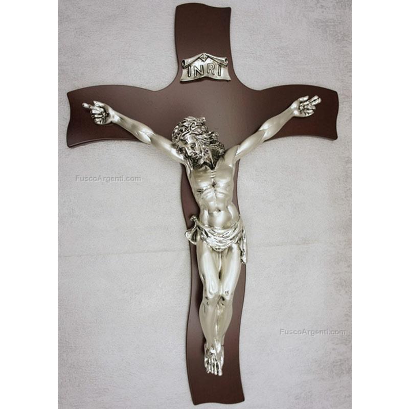 italian gift cristo su croce in legno