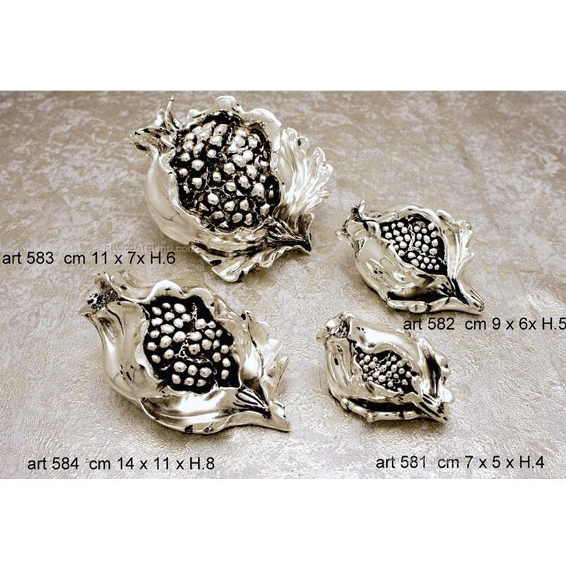 italian gift resin pomegranate