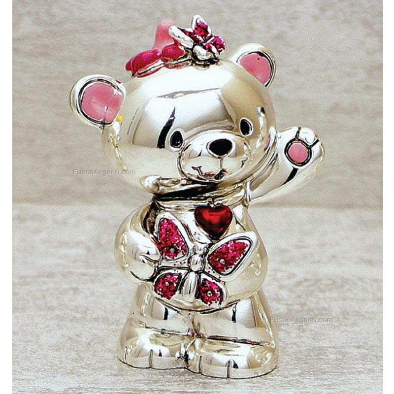 italian gift teddy bear with butterfly
