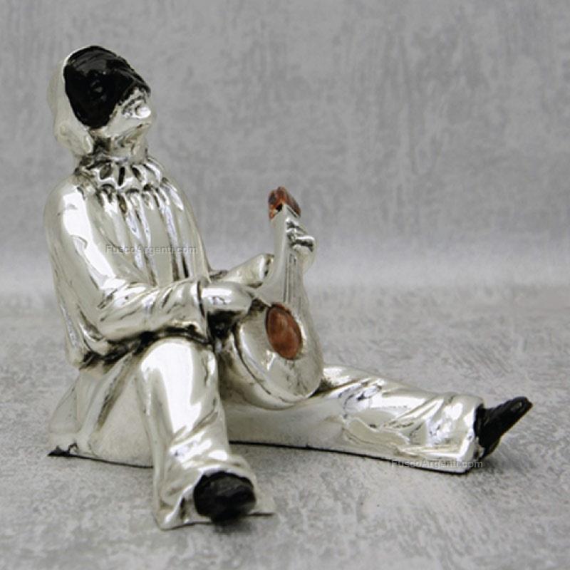 italian gift pulchinello with mandolin