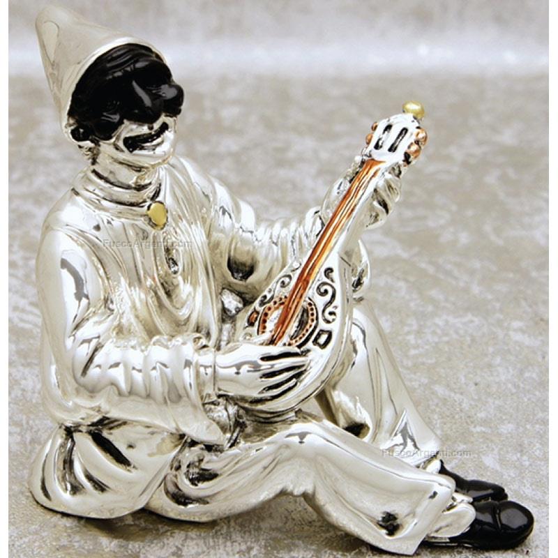 italian gift pulchinello with mandolin