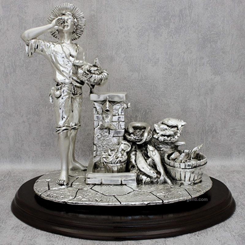 italian gift fisherman statue