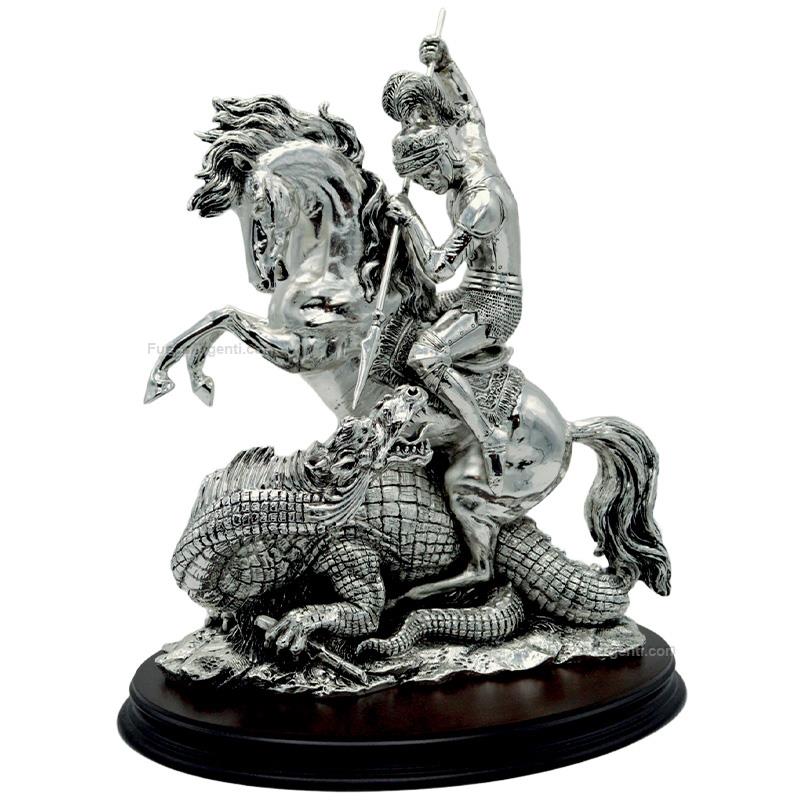 italian gift saint george sculpture