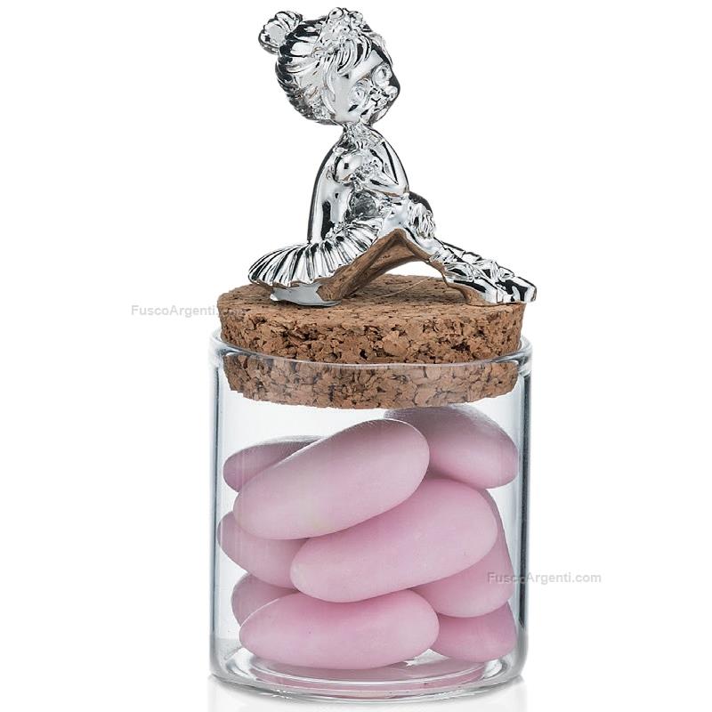 moda argenti small glass jar