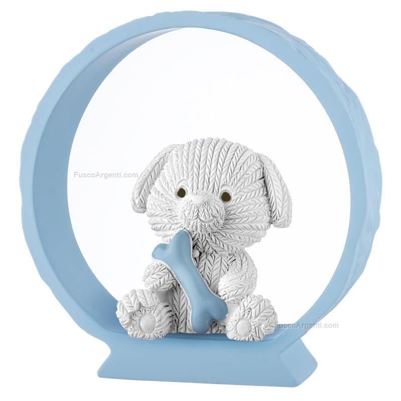 moda argenti doggie on light blue base