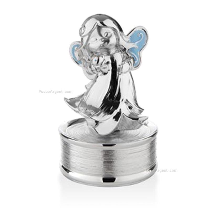 moda argenti silver angel musical box