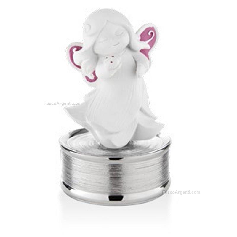 moda argenti white angel musical box