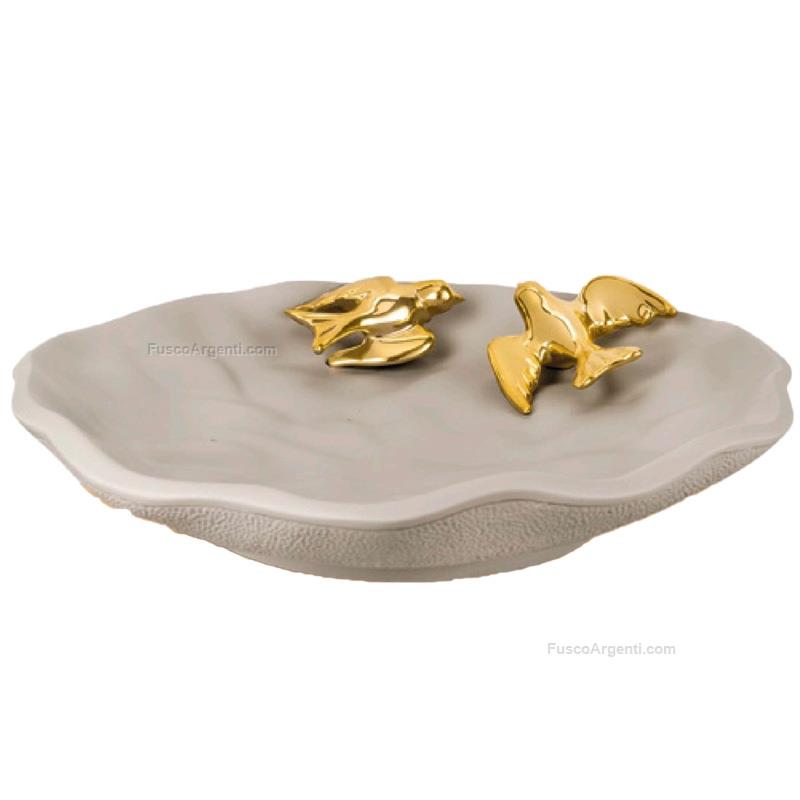 moda argenti centerpiece with doves