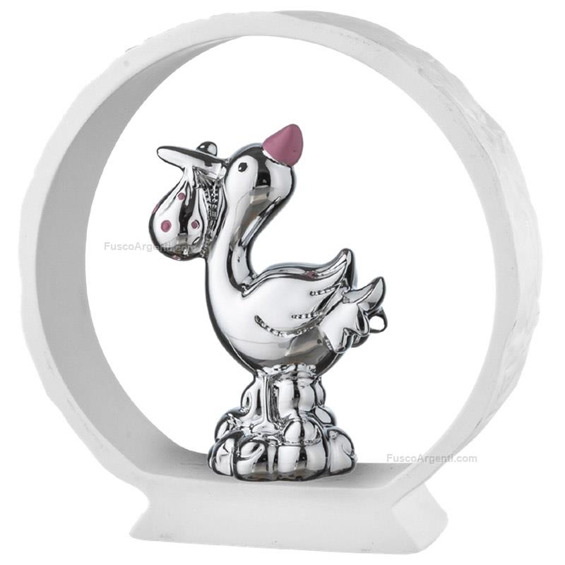 moda argenti stork on white base