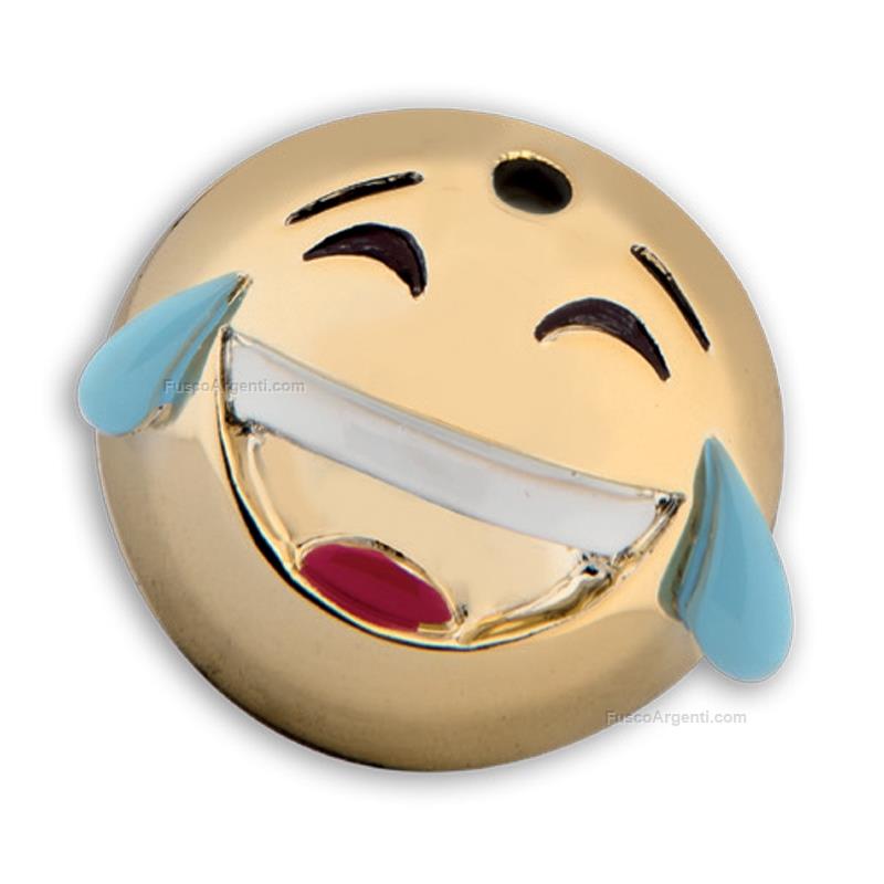 moda argenti emoji pendant laughing tears