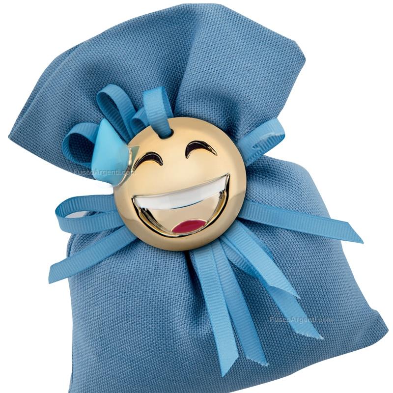 moda argenti emoji pendant smile with sweat