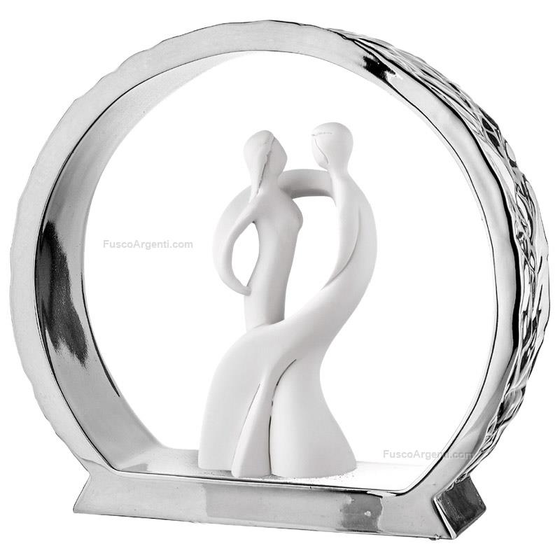 moda argenti hugging couple silver base