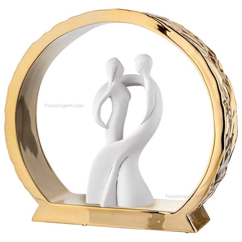moda argenti hugging couple golden base