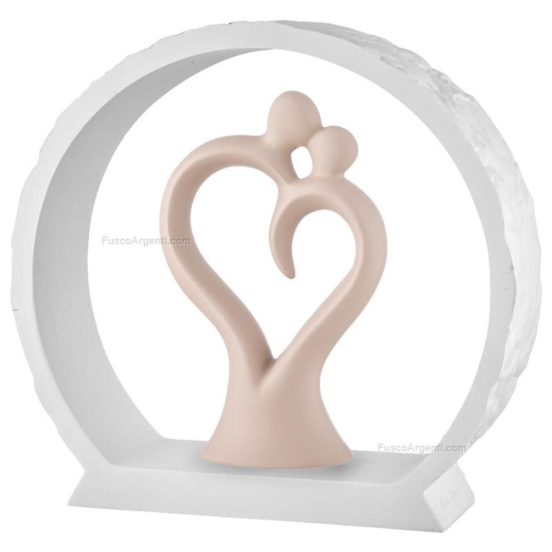 moda argenti heart shape couple white base