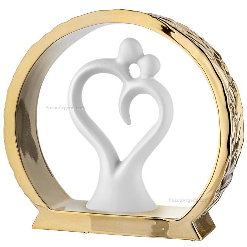 moda argenti heart shape couple golden base