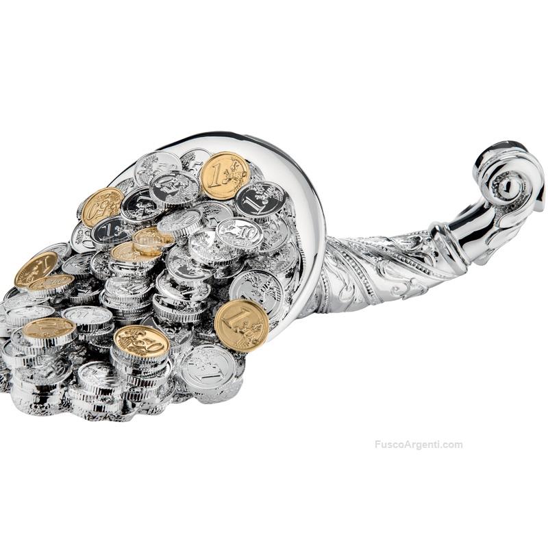 moda argenti horn of plenty with coins