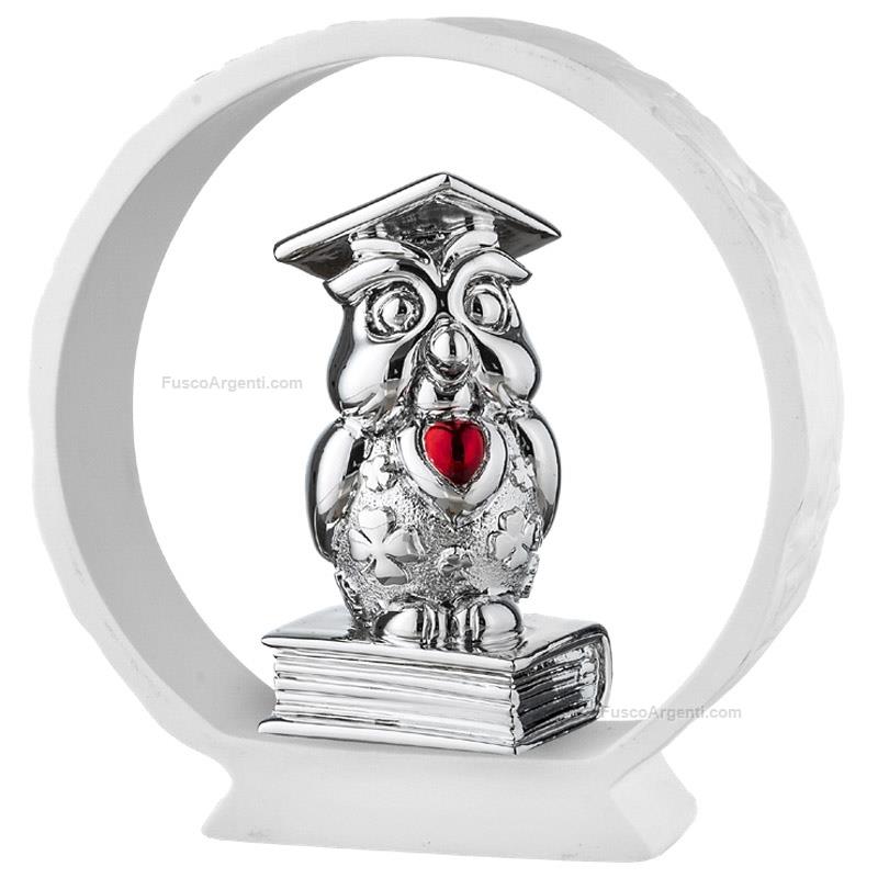 moda argenti graduation owl on white base